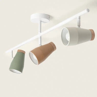 MORDIVO plafondlamp met drie gekleurde kappen, afbeelding 2