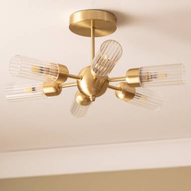 URVANO plafondlamp in goud, afbeelding 4