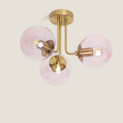 Gimbaro plafondlamp in roze
