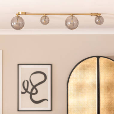 NONTARO plafondlamp met vier glazen bollen, afbeelding 2