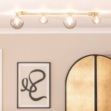 NONTARO plafondlamp met vier glazen bollen, afbeelding 4
