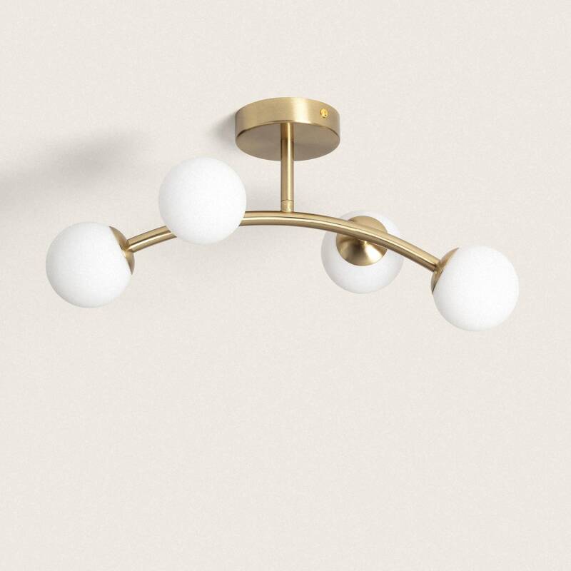 SABRANO plafondlamp in goud, afbeelding 1