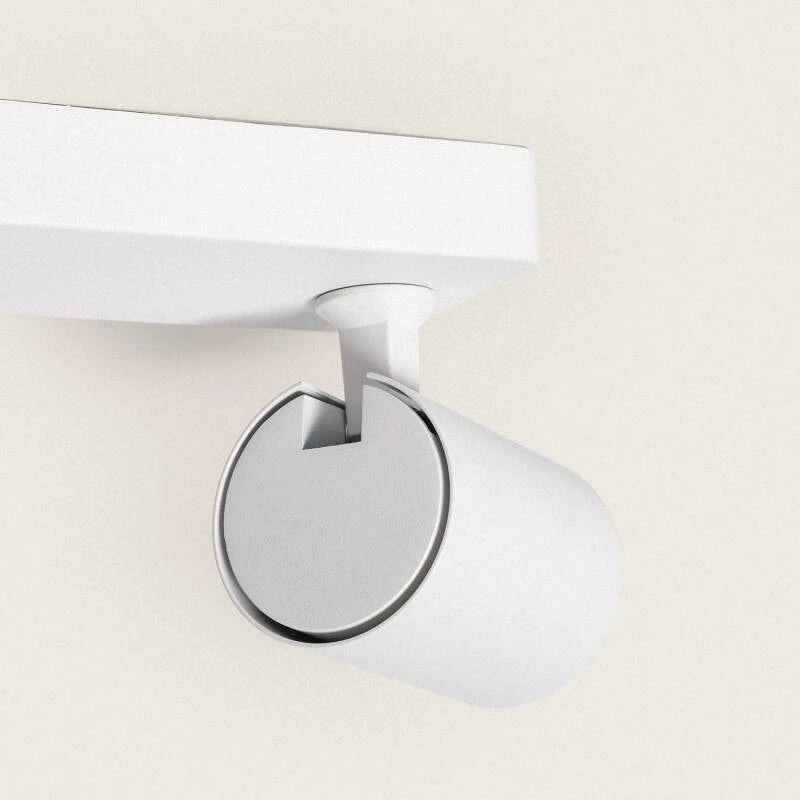 PILTIVO witte plafondbalk van aluminium met twee richtbare spots