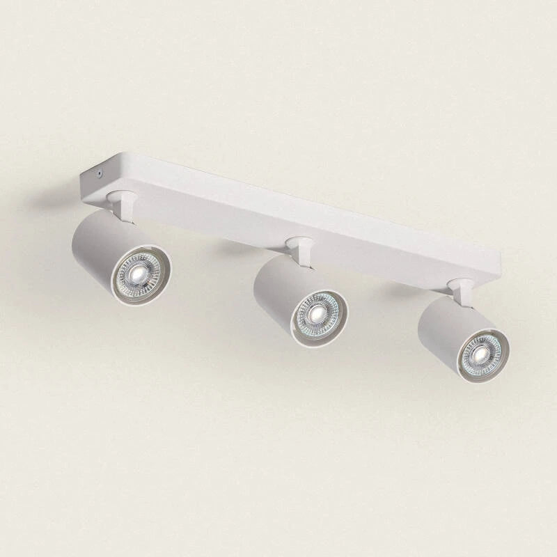 BLANIVO witte plafondbalk van aluminium met drie richtbare spots