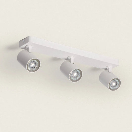 BLANIVO witte plafondbalk van aluminium met drie richtbare spots