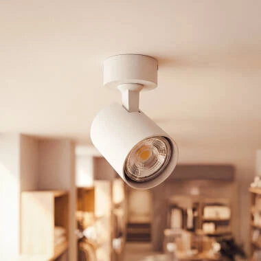 RONSIVO witte richtbare ronde opbouwspot van aluminium