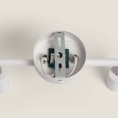 DRAVIVO witte plafondspot van aluminium met twee richtbare spots