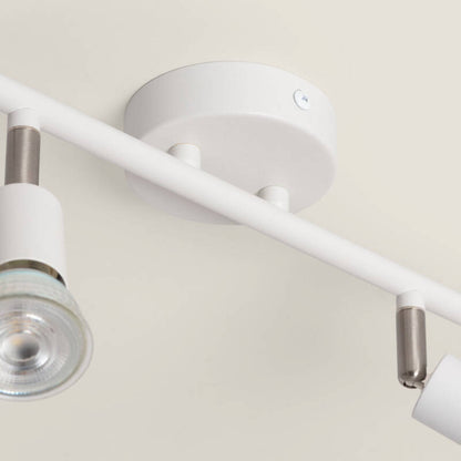 DRAVIVO witte plafondspot van aluminium met twee richtbare spots