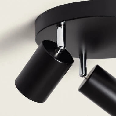 LINDAVO ronde plafondlamp met drie verstelbare spots