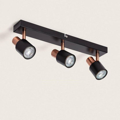 Brunaro plafondlamp in zwart met roze accenten
