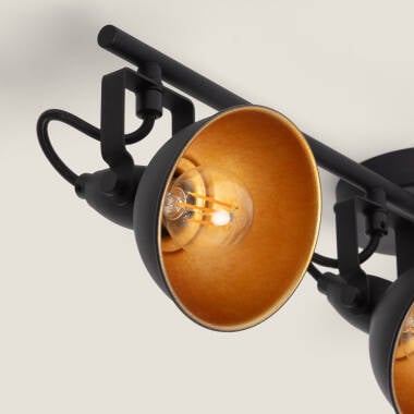 HALBIVO zwarte plafondlamp met vier richtbare spots, afbeelding 6