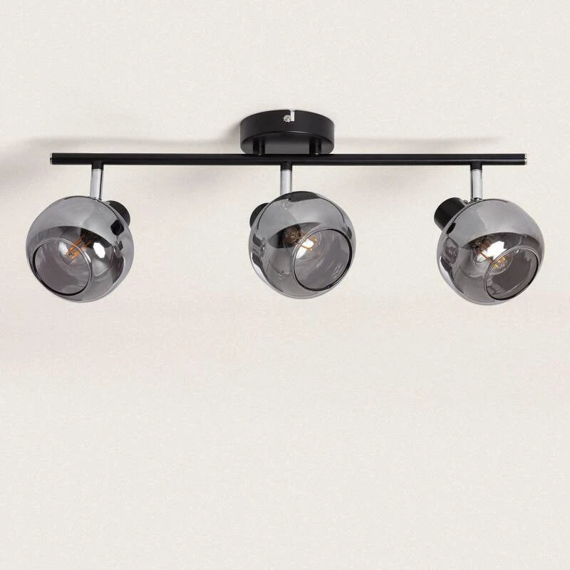 VESTRANO plafondbalk met drie glazen spots
