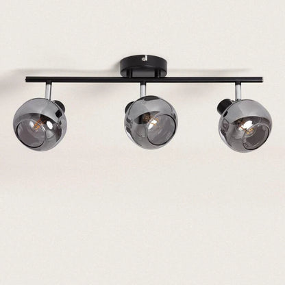 VESTRANO plafondbalk met drie glazen spots