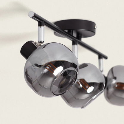 VESTRANO plafondbalk met drie glazen spots