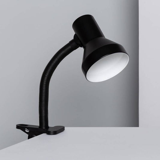 HULMANO zwarte metalen bureaulamp met klem
