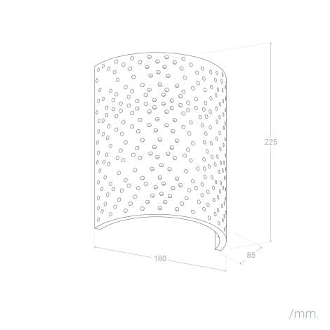 Wandlamp Granivo in een woonruimte