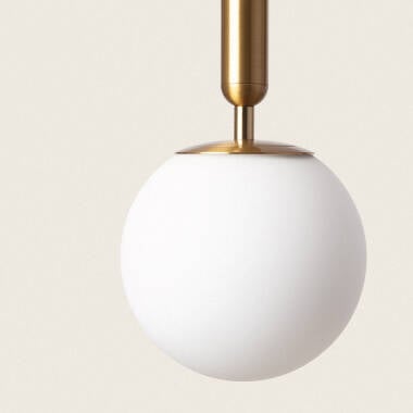 MURVANO hanglamp goud, plafondkap en ophangkabel