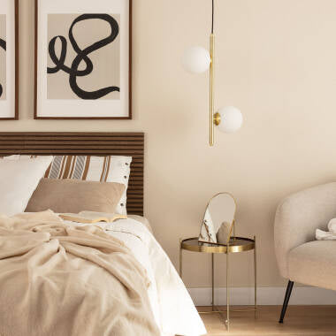 PELNARO hanglamp goud, detail van de fitting