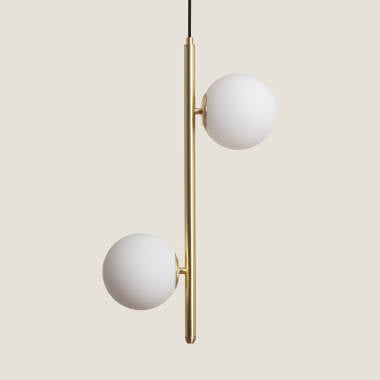 PELNARO hanglamp goud, plafondkap en ophangkabel