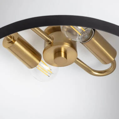 HANVARO halfronde plafondlamp van aluminium in wit, foto 6