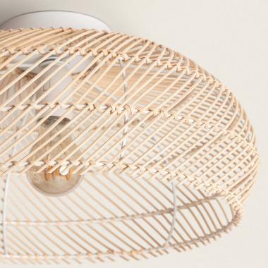 MARTARO ronde plafondlamp van gevlochten bamboe 40 cm, afbeelding 3