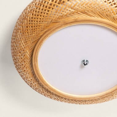 TRULIVO plafondlamp van bamboe in natuurlijk