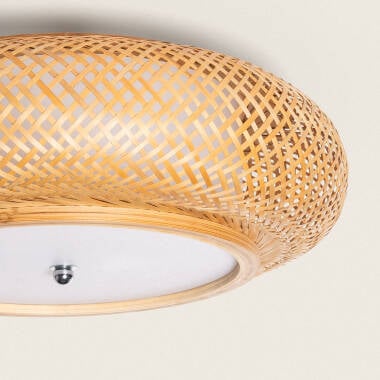 TRULIVO plafondlamp van bamboe in natuurlijk