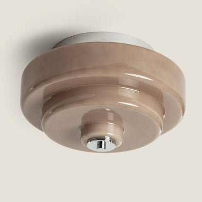 JORSANO bruine glazen plafondlamp, afbeelding 1
