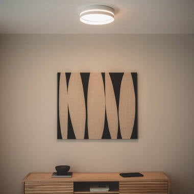 NIMRAVO matwitte plafondlamp, afbeelding 3