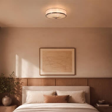 GANSARO cilindrische plafondlamp van metaal 40 cm, afbeelding 3