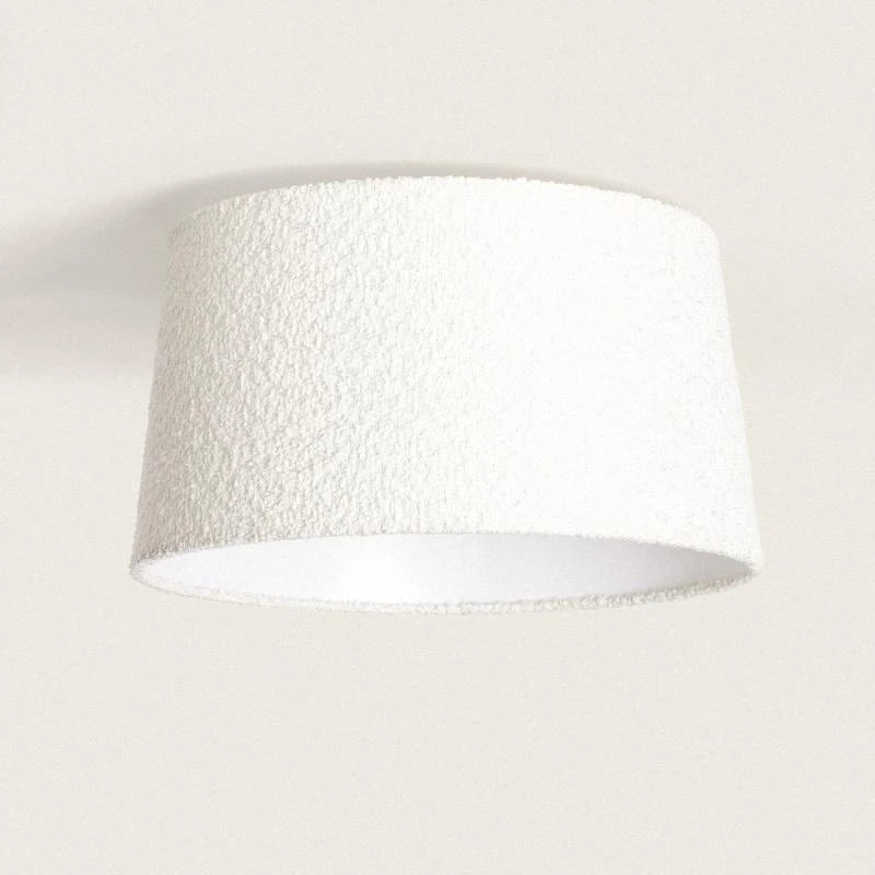 OSTIVO ronde witte plafondlamp van stof