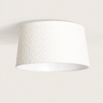 OSTIVO ronde witte plafondlamp van stof