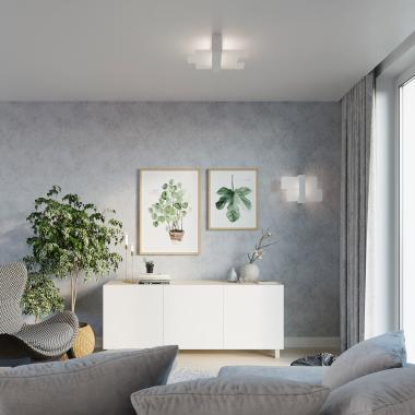 HERVANO vierkante houten plafondlamp, afbeelding 4