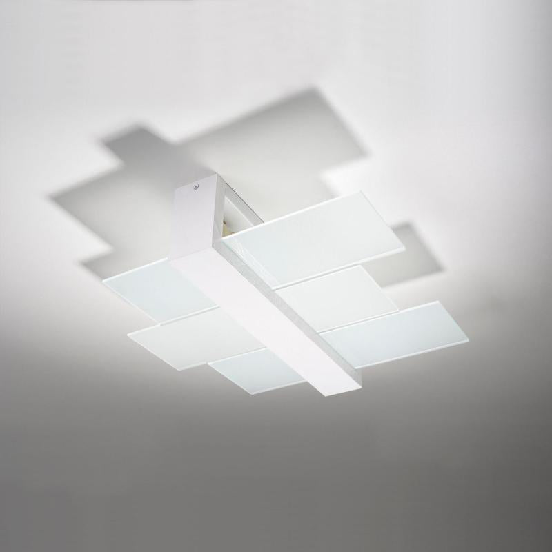 HERVANO vierkante houten plafondlamp, afbeelding 1