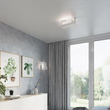 HERVANO vierkante houten plafondlamp, afbeelding 5