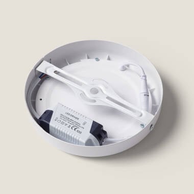 RIMTIVO rond LED opbouwpaneel in wit