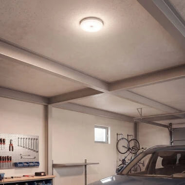 SETRIVO witte ronde plafondlamp met bewegingssensor