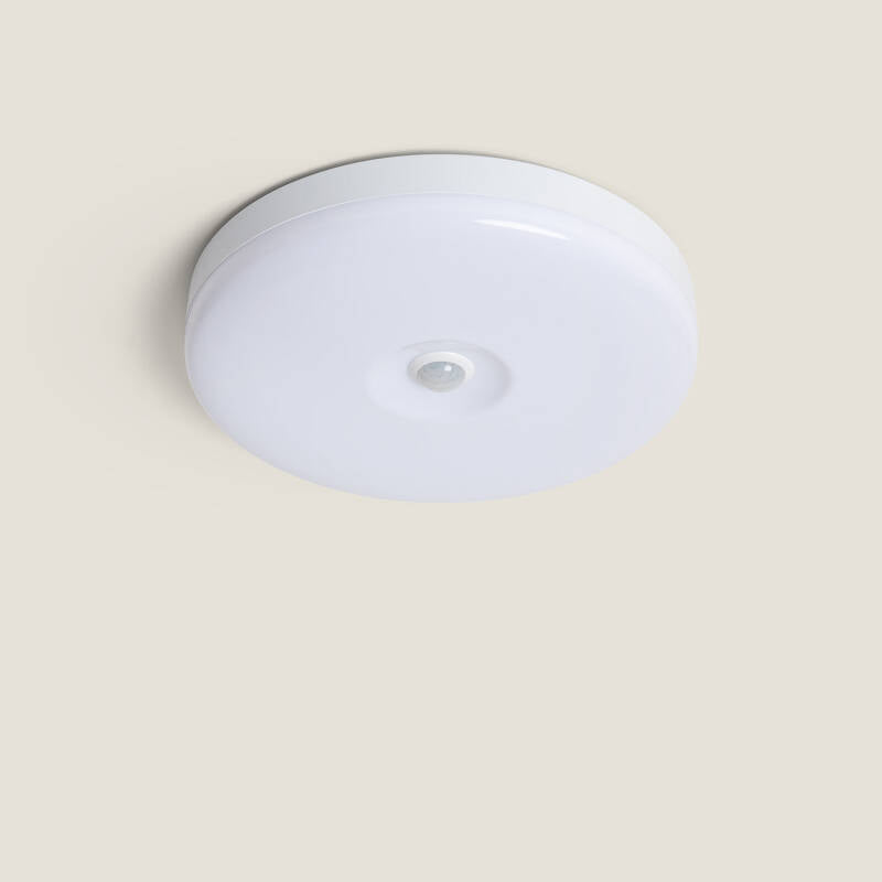 SETRIVO witte ronde plafondlamp met bewegingssensor
