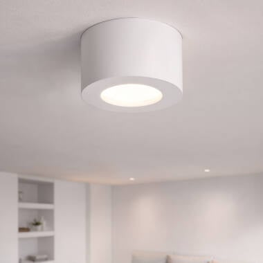 SOLBIVO ronde LED plafondlamp in wit