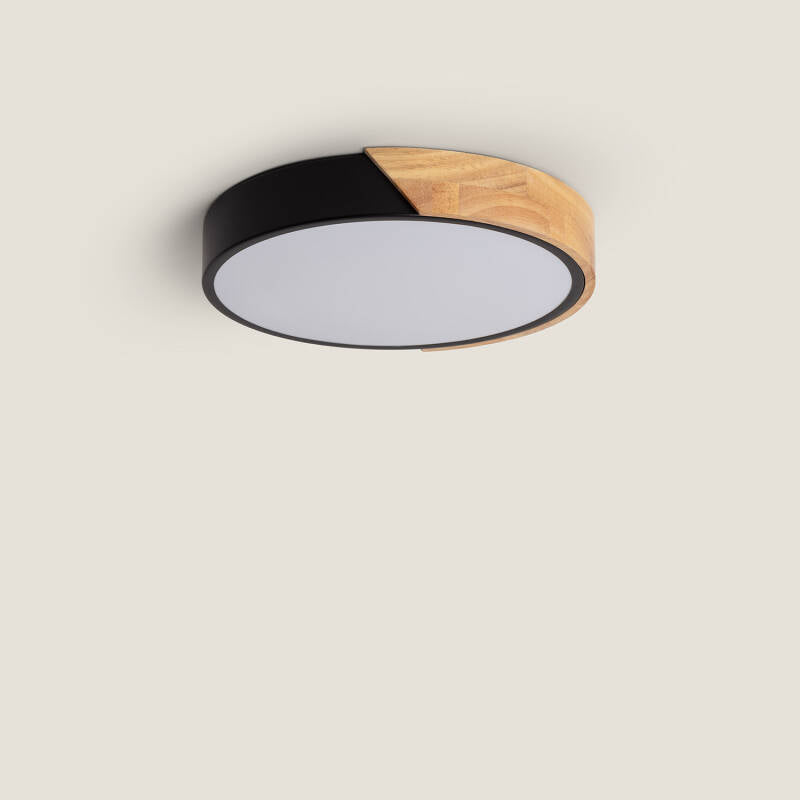 TEMBAVO LED plafondlamp in zwart, afbeelding 1