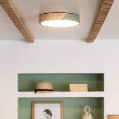 TEMBAVO LED plafondlamp in groen, afbeelding 3