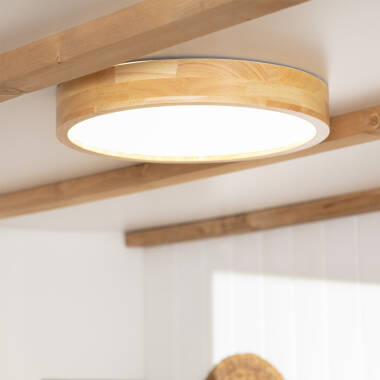RENTAVO LED plafondlamp in hout, afbeelding 3