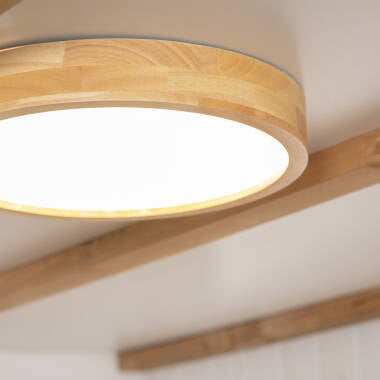 RENTAVO LED plafondlamp in hout, afbeelding 4