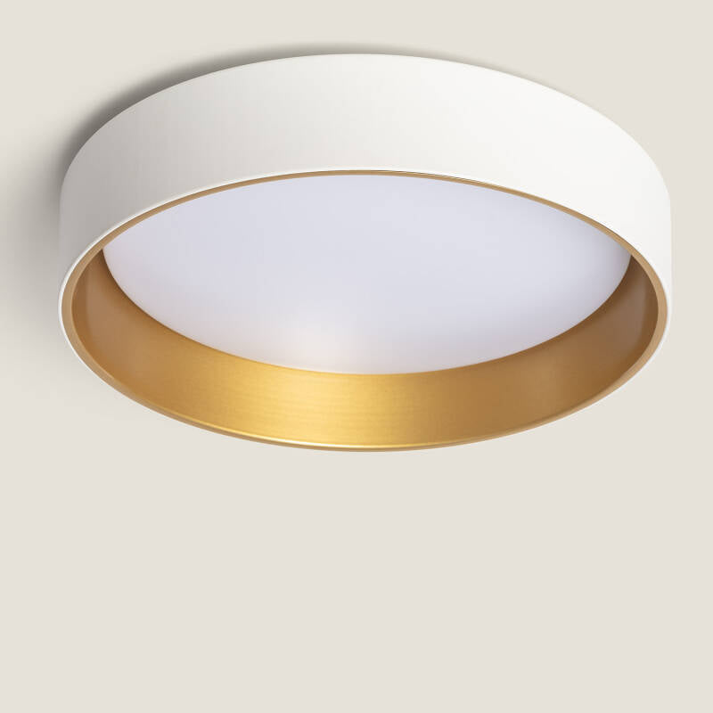 LORAVO LED plafondlamp in wit met goud, afbeelding 1