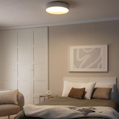 LORAVO LED plafondlamp in wit met goud, afbeelding 3