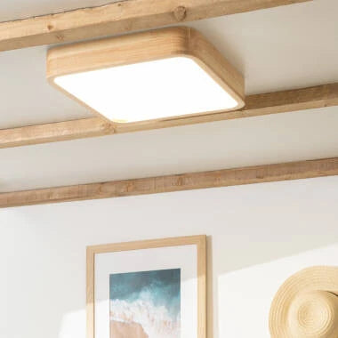 Fervaro plafondlamp in hout, afbeelding 2