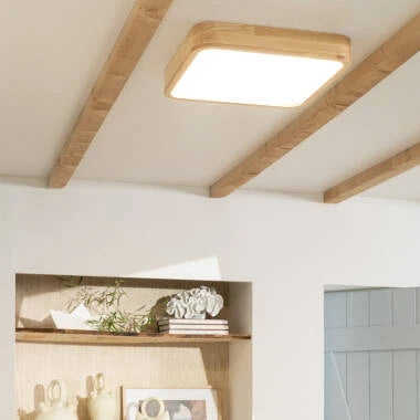 Fervaro plafondlamp in hout, afbeelding 3