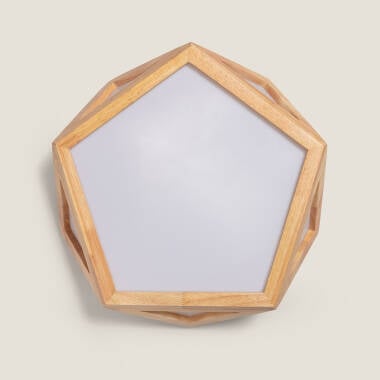Lutaro plafondlamp in hout, afbeelding 5