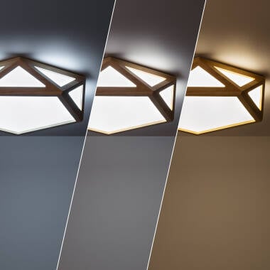 Lutaro plafondlamp in hout, afbeelding 4