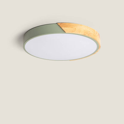 WIRMIVO ronde LED plafondlamp met houten rand, afbeelding 13